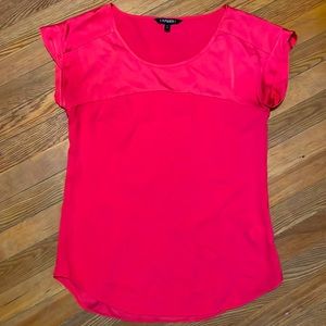 X Small Short Sleeve polyester dress shirt, worn once.